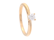Jewellery, SOLITAIRE RING, 18K gold, in auction: Lilla jewellery – Tuesday 27 January