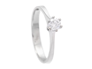 Jewellery - SOLITAIRE RING, 18K white gold - View 1