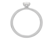 Jewellery - SOLITAIRE RING, 18K white gold - View 2
