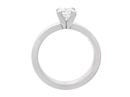 Jewellery - SOLITAIRE RING, 18K white gold - View 2