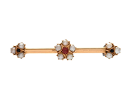 Jewellery - BROSCH,18K/8K gold, pin in non-precious metal - View 1