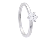 Jewellery - SOLITAIRE RING, 18K white gold - View 1
