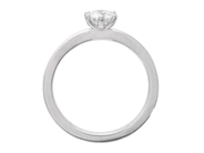 Jewellery - SOLITAIRE RING, 18K white gold - View 2