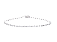 Jewellery, TENNIS BRACELET, 18K white gold, in auction: Valentine – Saturday 7 February