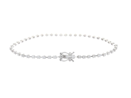 Jewellery - TENNIS BRACELET, 18K white gold - View 2