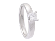 Jewellery - SOLITAIRE RING, 18K white gold - View 1