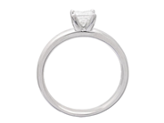 Jewellery - SOLITAIRE RING, 18K white gold - View 2