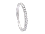 Jewellery - FULL ETERNITY RING, 18K white gold - View 1