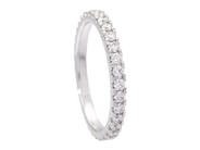 Jewellery - FULL ETERNITY RING, 18K white gold - View 1