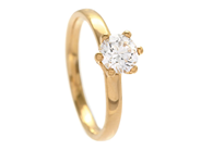 Jewellery - SOLITAIRE RING, 18K gold - View 1