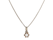 Jewellery - PENDANT WITH CHAIN, 18K white gold - View 1