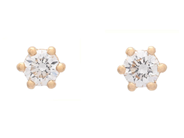 Jewellery - SOLITAIRE EARRINGS, 18K gold - View 1