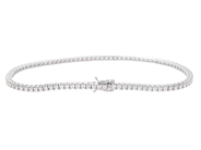 Jewellery - TENNIS BRACELET, 18K white gold - View 2