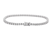 Jewellery - TENNIS BRACELET, 18K white gold - View 2