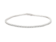 Jewellery, TENNIS BRACELET, 18K white gold, in auction: Valentine – Saturday 7 February
