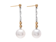 Jewellery - PEARL EARRINGS, 18K gold - View 2