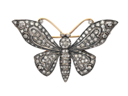 Jewellery, BROOCH, butterfly, in auction: Classic – Saturday 24 January