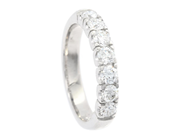 Jewellery - ETERNITY RING, 18K white gold - View 1