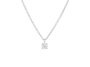 Jewellery, PENDANT WITH CHAIN, 18K white gold, in auction: Valentine – Saturday 7 February
