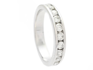 Jewellery - ETERNITY RING, 18K white gold - View 1