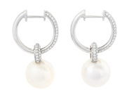 Jewellery - PEARL EARRINGS, 18K white gold - View 4