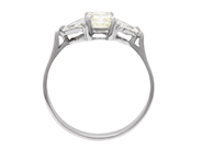 Jewellery - THREE STONE RING, 18K white gold - View 2