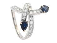 Jewellery, RING, 18K white gold, in auction: Lilla jewellery – Tuesday 10 February