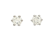 Jewellery, SOLITAIRE EARRINGS, 18K white gold, in auction: Valentine – Saturday 7 February