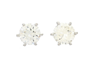 Jewellery - SOLITAIRE EARRINGS, 18K white gold - View 1