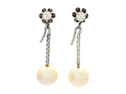 Jewellery, SOLITAIRE EARRINGS with ATTACHMENTS, 18K white gold, in auction: Classic – Saturday 24 January