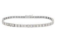 Jewellery, TENNIS BRACELET, 18K white gold, in auction: Lilla jewellery – Tuesday 27 January
