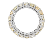 Jewellery - FULL ETERNITY RING, 14K white gold - View 2