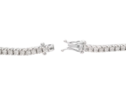 Jewellery - RIVIERE NECKLACE, 18K white gold - View 3