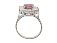 Jewellery - CLUSTER RING, 18K white gold - View 2