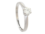Jewellery - SOLITAIRE RING, 18K white gold - View 1