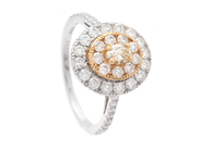 Jewellery, RING, 18K gold/white gold, in auction: Classic – Saturday 21 February