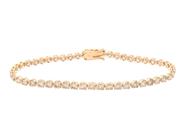 Jewellery, TENNIS BRACELET, 18K gold, in auction: Valentine – Saturday 7 February