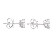Jewellery - SOLITAIRE EARRINGS, 18K white gold - View 2
