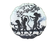 Jewellery - BROOCH/PENDANT, silver and enamel - View 1