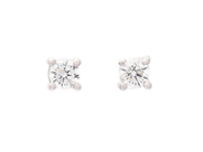 Jewellery, SOLITAIRE EARRINGS, 18K white gold, in auction: Lilla jewellery – Tuesday 10 February