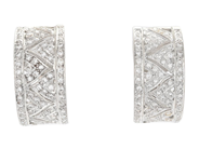 Jewellery, EARRINGS, 18K white gold, in auction: Classic – Saturday 21 February