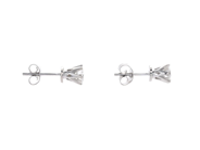 Jewellery - SOLITAIRE EARRINGS, 18K white gold - View 2