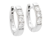 Jewellery - EARRINGS, 18K white gold - View 1