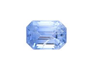 Gemstones, LIGHT BLUE SAPPHIRE, emerald cut, in auction: Lilla jewellery – Tuesday 10 February