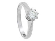 Jewellery, SOLITAIRE RING, 18K white gold, in auction: General – Tuesday 17 February
