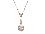 Jewellery, NECKLACE, platinum 18K gold, in auction: Classic – Saturday 21 February