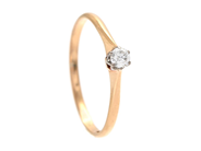 Jewellery, SOLITAIRE RING, 18K gold, in auction: Lilla jewellery – Tuesday 10 February