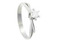 Jewellery - SOLITAIRE RING, 18K white gold - View 1
