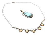 Jewellery, JEWELLERY SET, necklace and pendant, in auction: General – Tuesday 3 March