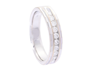 Jewellery - ETERNITY RING, 14K white gold - View 1